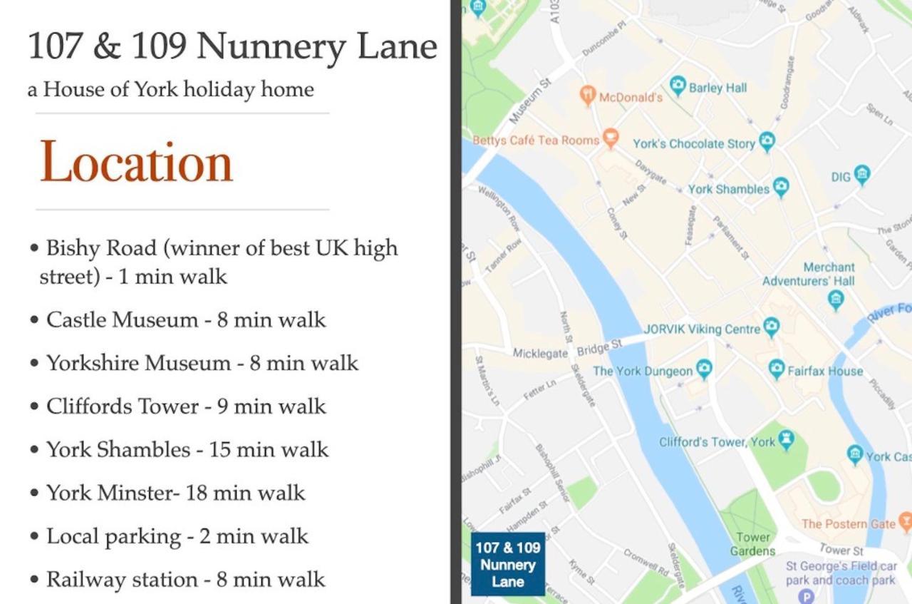 107 And 109 Nunnery Lane Βίλα Γιορκ Εξωτερικό φωτογραφία